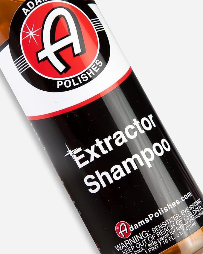Adam's Carpet Extractor Shampoo (16oz) - Best Vehicle Carpet Detailing Shampoo, Safe Car Flooring Wash For Heated Carpet Extractor, Powerful Auto Floor Cleaning Soap - Low Foam, Citrus Scent - NeatNest