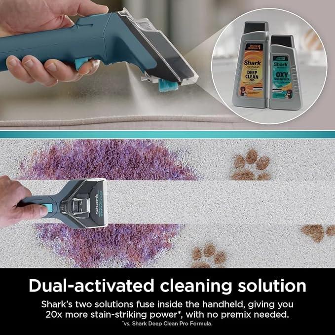 Shark CarpetXpert with Stain Striker, Upright Carpet, Area Rug & Upholstery Cleaner (Renewed) (Navy) - NeatNest