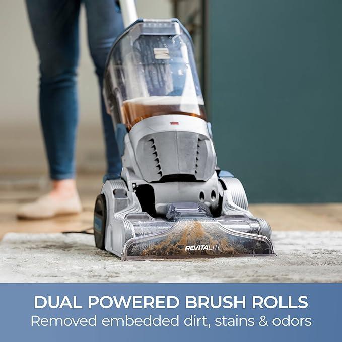 Kenmore KW4010 Pet Portable Carpet Cleaner Machine with High Cleaning Power, 3.2L Clean Tank & 1.4L Dirty Tank, 25ft Cord Length and Two Easy Removable Brushroll for Rug & Upholstery - NeatNest
