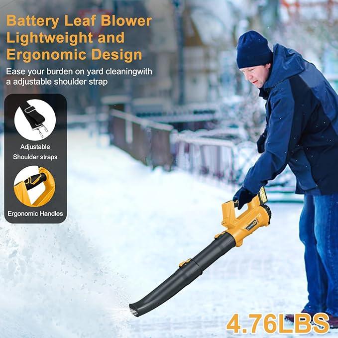 Leaf Blower, 20V Leaf Blower Cordless with 2 X 6.0Ah Batteries and Charger Included, 540CFM 170MPH & 6 Speed Mode, Handheld Electric Leaf Blower for Lawn Care, Yard, Garden and Dust - NeatNest