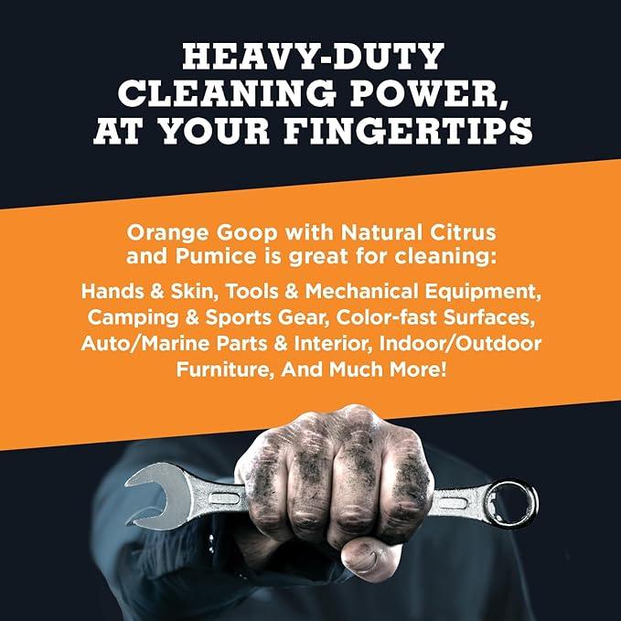 GOOP Orange Liquid with Pumice Multi-Purpose Waterless Hand Cleaner - 16 oz Flip-Top Bottle - NeatNest