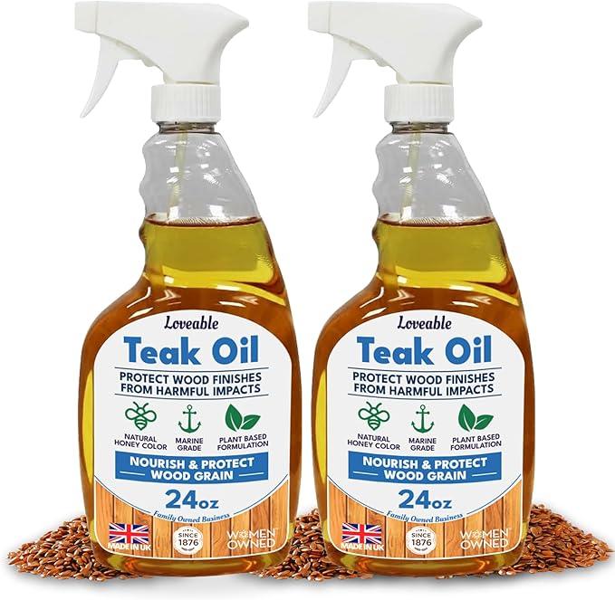 EcoDecors Loveable 24 oz Spray Bottle Teak Oil - 2 Pack - NeatNest