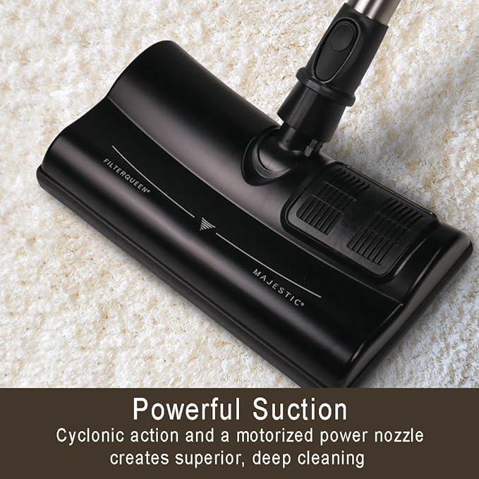 Filter Queen Majestic Surface Cleaner, Red, Canister Vacuum with Bagless Cyclonic Action, The Ultimate All-in-One Cleaning Machine - NeatNest