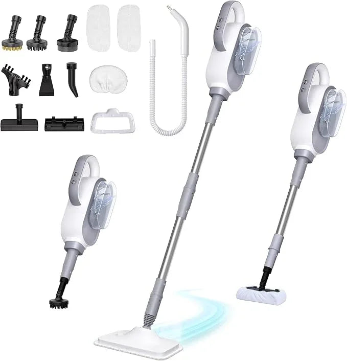 Steam Mop, 13-in-1 Powerful Handheld Steam Cleaner with 13 Accessories, 500ML Removable Tank, 23FT Power Cable, Detachable Steam Mops for Floor Cleaning, Tiles, Windows, Tile Grout, Carpets, Furniture - NeatNest