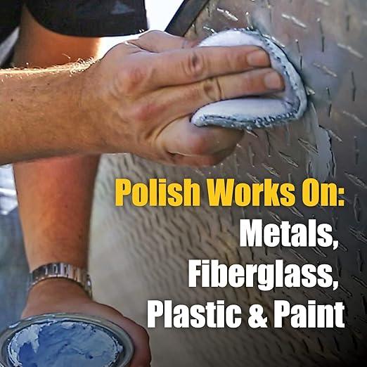 Flitz Car Buffing Kit (Basic) - USA-Made Car Care Kits for Vehicles - Includes 1lb Polish, 5" Buff Ball & 4 Microfiber Cleaning Cloths - Car Polishers and Buffers Kit to Remove Rust, Oxidation, & More - NeatNest