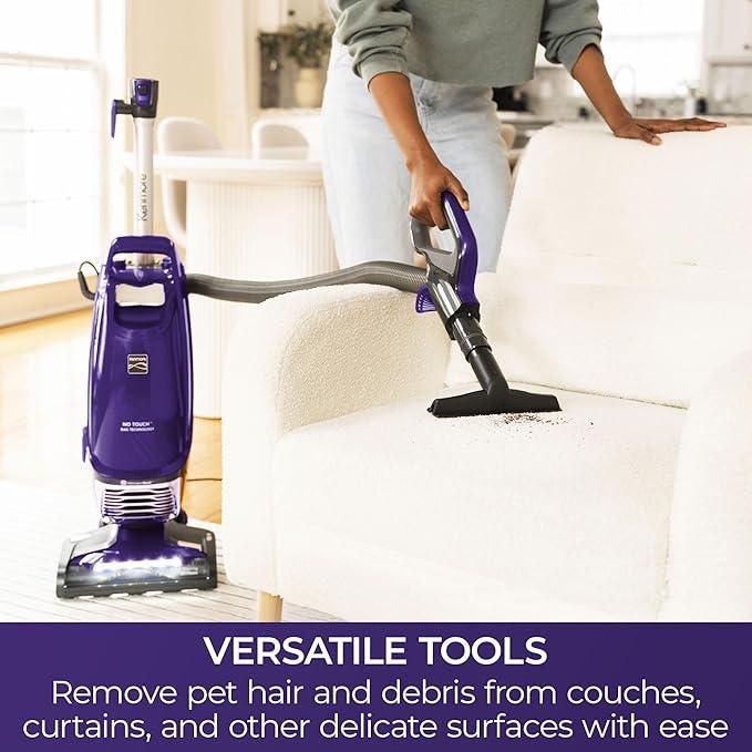Kenmore BU4018 Intuition Bagged Upright Vacuum Lift-Up Carpet Cleaner 2-Motor Power Suction with HEPA Filter,3-in-1 Combination, Upholstery Tool for Hardwood Floor, Pet Hair, Purple - NeatNest