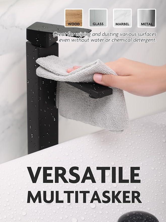 Fantasticlean Microfiber Cleaning Cloth Roll -675 Pack, Tear Away Microfiber Towels, 12" x 12", Reusable, Washable, Ultra Absorbent Dishcloth for Home Supplies, Car, Shop (9 Rolls of Grey) - NeatNest