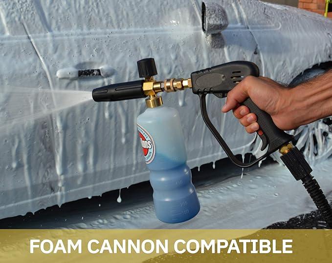 McKillans Professional Snow Foam Detailing Kit Complete with M22 Washer Gun and Rinsing Wand with 1/4” Quick Connect - NeatNest