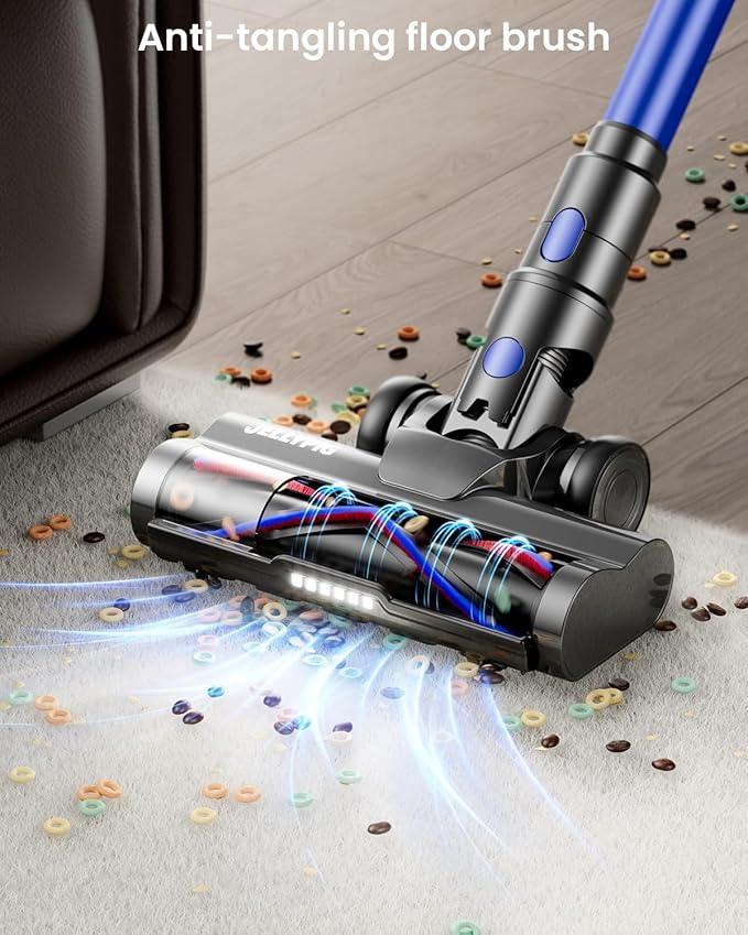 Cordless Vacuum Cleaner, Upgraded 600W 50KPA 70Mins Cordless Stick Vacuum Cleaner with Self-Standing and Touch Screen, Anti-tangle Wireless Vacumm, Vacuum Cleaners for Home/Pet Hair/Carpets/Floors - NeatNest