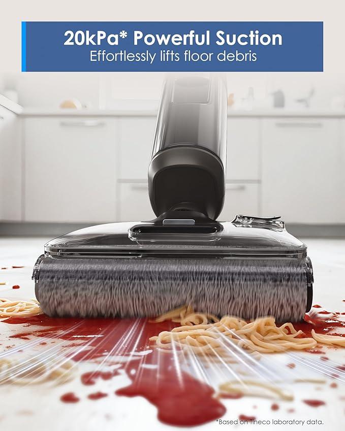 Tineco Floor ONE i6 Stretch Wet Dry Vacuum Cleaner, Vacuum & Mop All in One, 20kpa Powerful Suction, Up to 40 Minutes Runtime, 180° Lay-Flat, Anti-Tangle Design, Full-Path Self-Cleaning&185℉ Flashdry - NeatNest