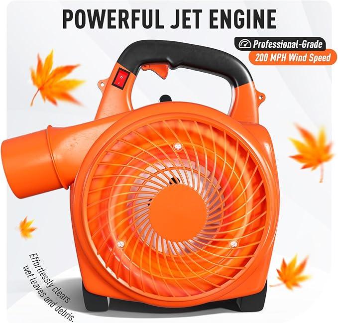 28CC 2-Cycle Gas Handheld Leaf Blower, 475 CFM 200 MPH Lightweight Power Blower with Variable Speed & Easy Start, for Yard Cleanup, Patio, Driveway, Lawn Debris - NeatNest