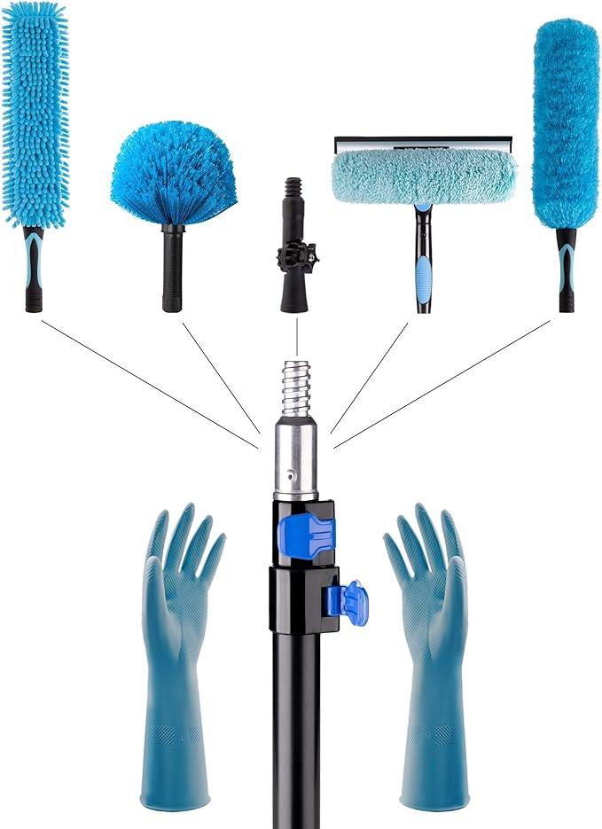 Ceiling Fan Cleaner Duster with Telescopic Extension Pole (8ft) - NeatNest