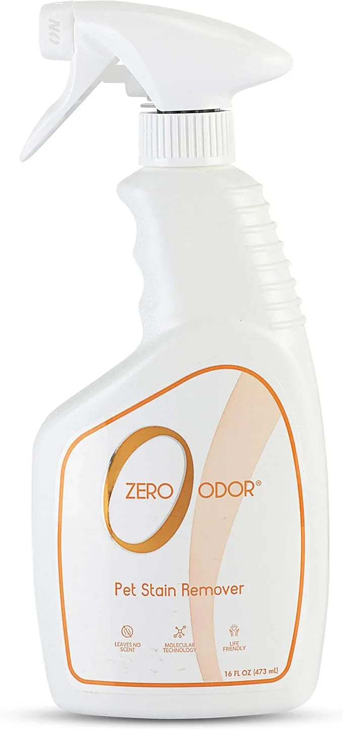 Zero Odor - Pet Stain Remover & Odor Eliminator - Permanently Remove Stain & Odor with Patented Technology Best for Carpet, Furniture, Floors, Pet Bed– Look and Smell Great, 16oz (Over 400 Sprays) - NeatNest