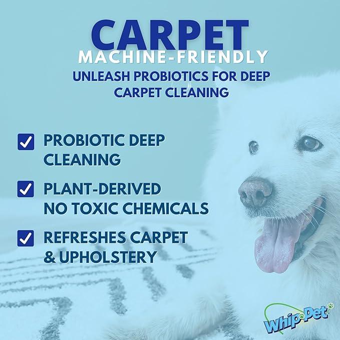 Whip-Pet Pet Odor Eliminator and Stain Remover - Enzymatic Cleaner for Dog Urine and Carpet Odor Eliminator - Pet Odor Remover - 128 fl oz / 3.78L - NeatNest