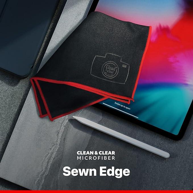 Clean & Clear Microfiber Cleaning Cloth, EXTRA LARGE [6 Pack] ULTRA PREMIUM Microfiber Cleaning Cloth - Microfiber Cloth for Camera Lens, Glasses, Screens, and all Lens. - NeatNest
