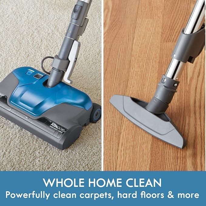 Kenmore BC3005 Pet Friendly Lightweight Bagged Canister Vacuum Cleaner with Extended Telescoping Wand, HEPA, 2 Motors, Retractable Cord, and 4 Cleaning Tools, Blue - NeatNest