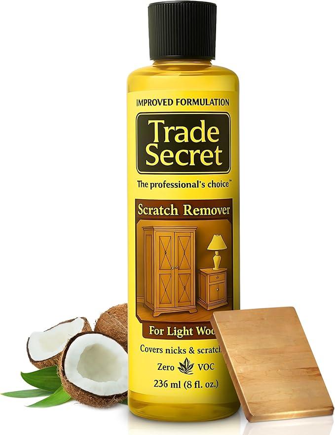 Trade Secret Light Wood Scratch Concealer, Scratch Remover for Real Wood Furniture & Floors – Covers Nicks, Scuffs & Dogs, Cats Scratches, Marks, Minor Defects - NeatNest