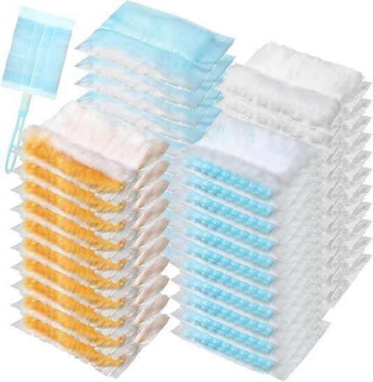 Mimorou 300 Pcs Disposable Dusters Refills Bulk Heavy Duty 180° Multi Surface Replacement Dusters for Cleaning Ceiling Fan with Microfibers Unscented (Light Colors) - NeatNest
