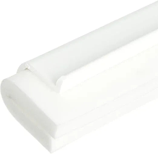 SPARTA 4156702 Plastic Floor Squeegee, Shower Squeegee With Double Foam For Window, Glass, Shower Door, Floor, Windshield, 18 Inches, White, (Pack of 6) - NeatNest