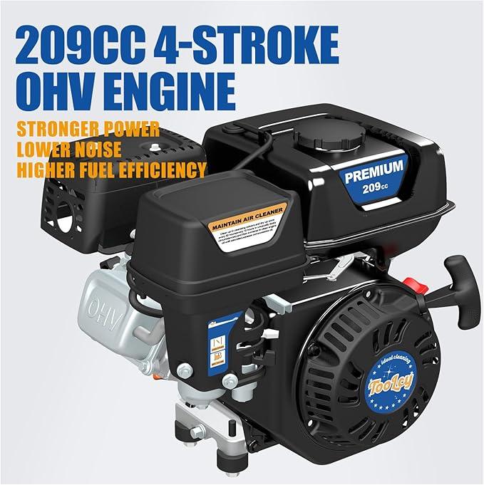 TOOLCY Gas Powered Pressure Washer, 3200 PSI and 2.6 Max GPM, 35FT Extended Power Hose, Kink-Less Swivel Gun with & 5 Nozzles, Reinforced Pump, for Cars/Fences/Driveways/Homes/Patios - NeatNest