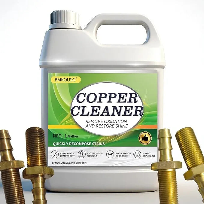 Copper Cleaner & Polish & Rust Remover 1 Gallon - Three-in-one Action Fast-Acting Removes Rust, Oxidation and Restores Shine | Professional Grade Brass Cleaner Safe for Various Copper Products - NeatNest