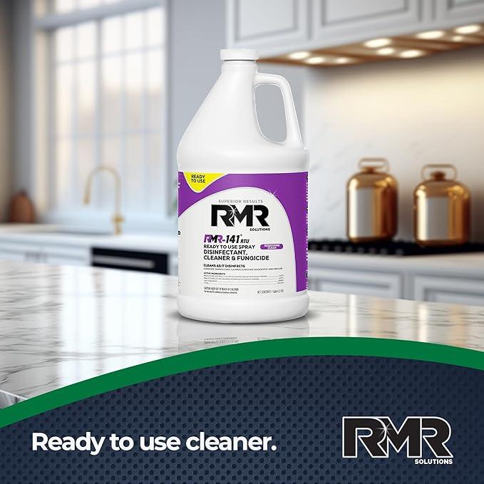 RMR-141 EPA Registered Mold and Mildew Killer, Eliminates Odors, Removes Mold, Mildew, Bacteria, and Viruses, 4 Pack of 1 Gallon Bottles - NeatNest