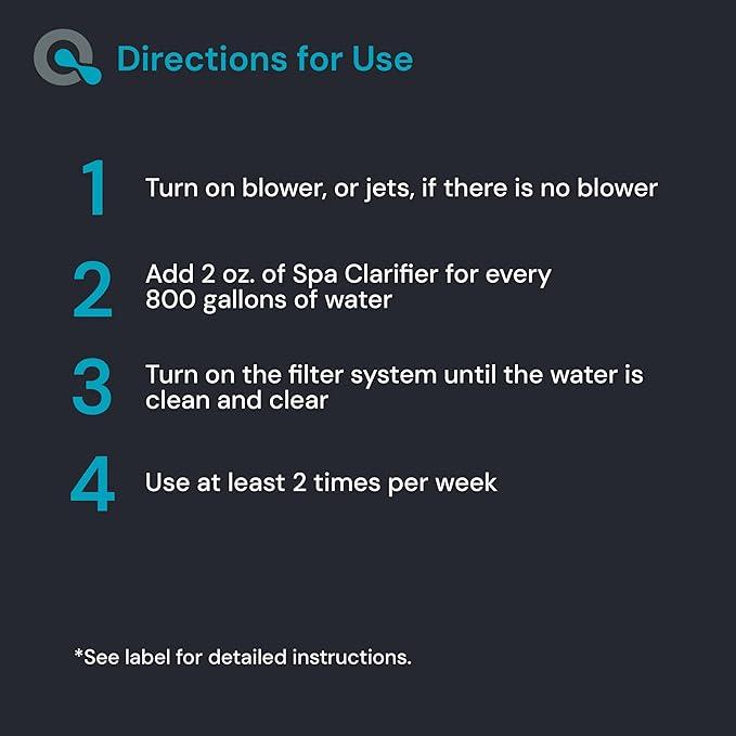 AquaDoc Spa Clarifier & Hot Tub Clarifier for Fast Acting Cloudy Water Treatment - 64oz - to Keep Your Spa Clear & Balanced - Made in USA - NeatNest