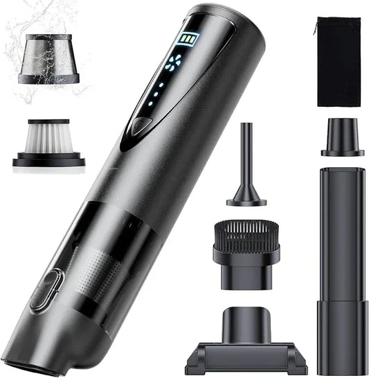 Car Vacuum Portable Cordless, 20000pa 4-in-1mini Handheld Vacuum Cleaner up to 70 Mins Runtime, 3 Suction Modes & USB-C Fast Charge Wet/Dry Hand Held Cleaner Power for Car Home Pet Food Keyboards - NeatNest