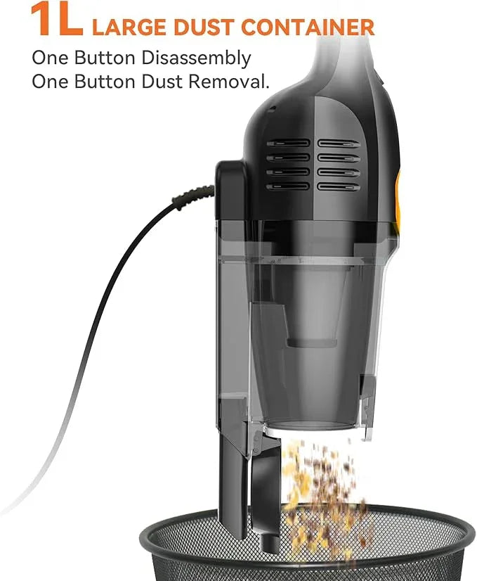 Vazone R6X Corded Stick Vacuum Cleaners for Home, 20Kpa Powerful Suction Stick Vacuum with 16Ft Cord, 2 in 1 Lightweight Handheld Vacuum Cleaner for Hardwood Floor Pet Hair - NeatNest