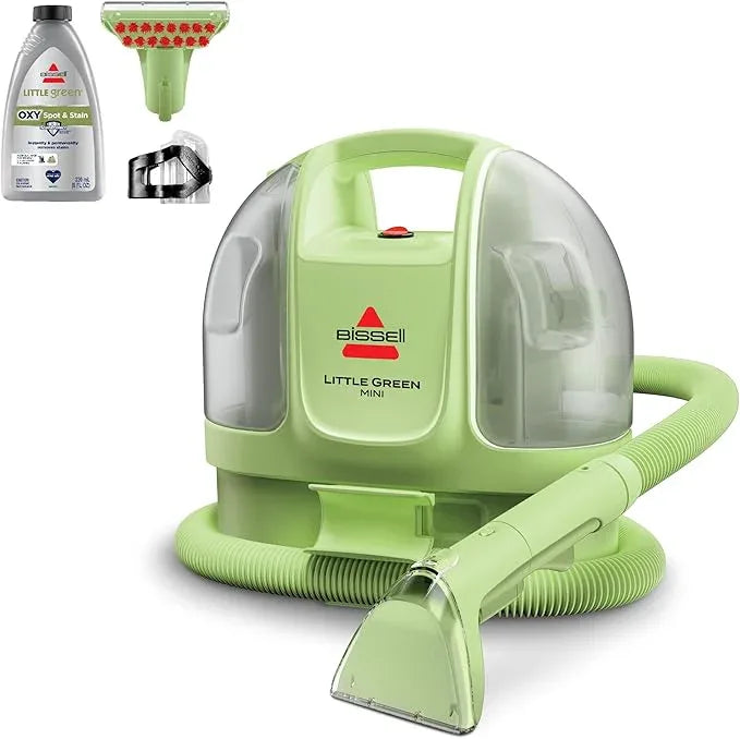 BISSELL Little Green Mini Portable Carpet and Upholstery Deep Cleaner, Car/Auto Detailer, with HydroRinse Self-Cleaning Tool and 4" Tough Stain Tool, Tea Green, 4075 - NeatNest