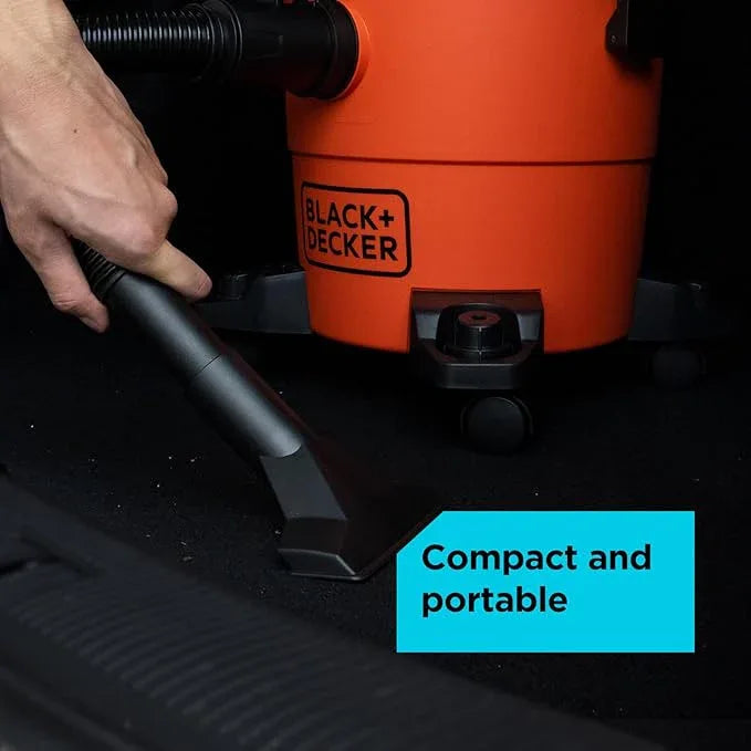 BLACK+DECKER Shop Vacuum Wet and Dry, 4 Gallon 3-in-1 Portable Shop Vac with Accessories, Workshop, Garage, Home and Car Vacuum Cleaner, 3 HP(BDXV18301P-4A) - NeatNest