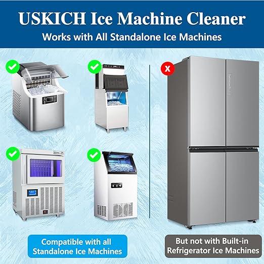 Ice Machine Cleaner Maker Descaler - Nickel Safe Descaler, Ice Maker Cleaner Compatible with Whirlpool, Scotsman, KitchenAid, Affresh, Hoshizaki, GE Opal Cleaning Kit, (1Gallon, 33 Uses) - NeatNest