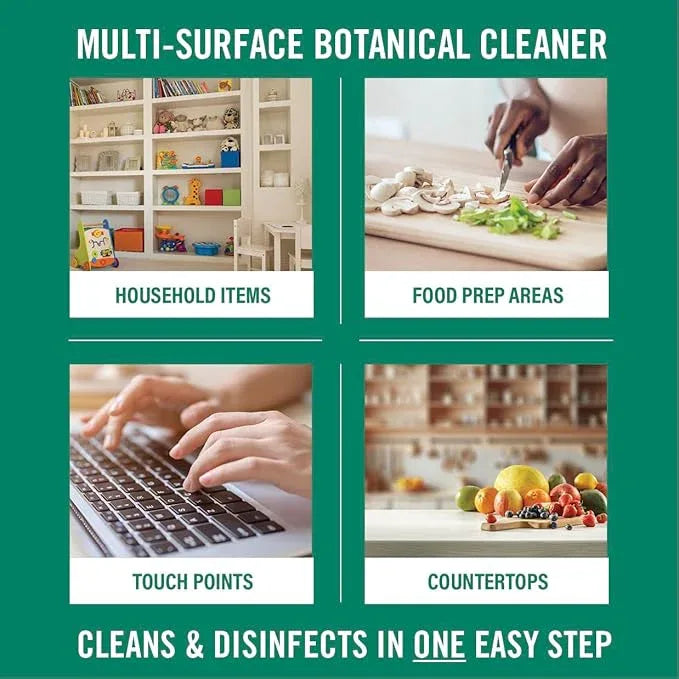 Benefect Botanical Decon 30 Disinfectant Cleaner, 14 oz. Ready-To-Use Spray, Hospital Grade Disinfectant, Kills Over 99.99% of Germs, Safe for Food-Contact Surfaces (Light Lemon & Thyme Scent) - NeatNest