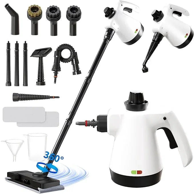 Steam Mop, Detachable Steam Cleaner 16-in-1 Lightweight Handheld Steamer for Hardwood Floors, Home, Tile, Furniture, Clothes, Windows Cleaning - NeatNest