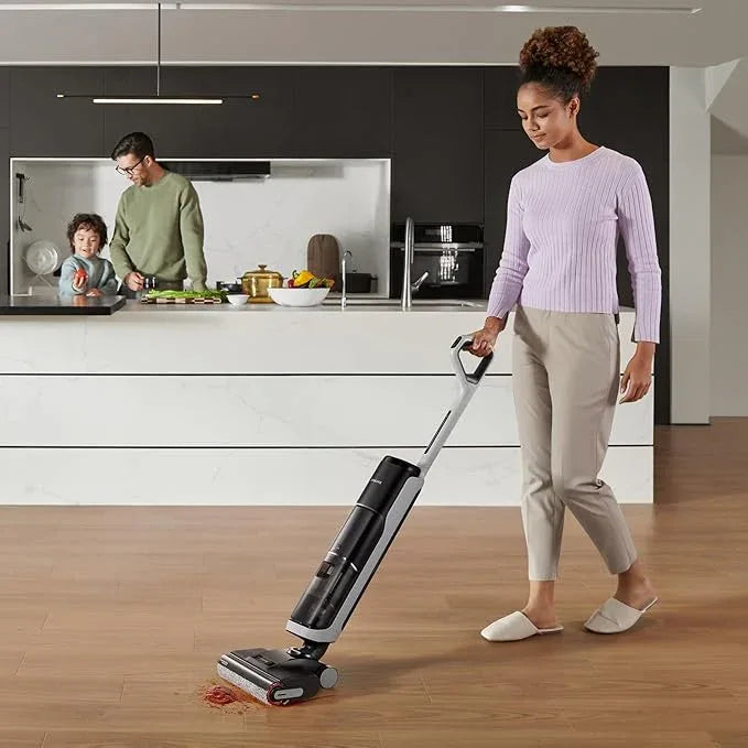 dreame H14 Cordless Vacuum Mop, 180° Lie-Flat Wet Dry Vacuum cleaner, 140°F Brush Washing, Fast Hot Air Drying in 5Mins, Smart Hard Floor Cleaner Machine with Powerful Suction, Great for Sticky Messes - NeatNest