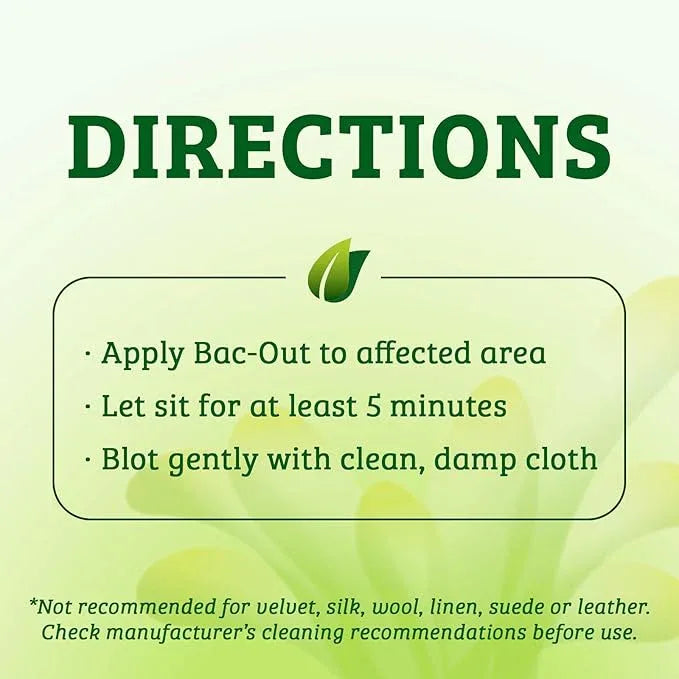 Biokleen Bac-Out Stain Remover for Clothes & Carpet - 32 Ounce - Natural, Enzymatic, Destroys Stains & Odors Safely, for Pet Stains, Laundry, Diapers, Wine, Carpets, Eco-Friendly, Plant-Based - NeatNest