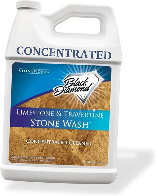 Black Diamond Stoneworks Natural Stone Cleaner - Limestone, Slate & Travertine Cleaner - Natural Stone Shower Cleaner for Marble - Concentrated PH Neutral Stone Floor Cleaner - 1-Gallon. - NeatNest