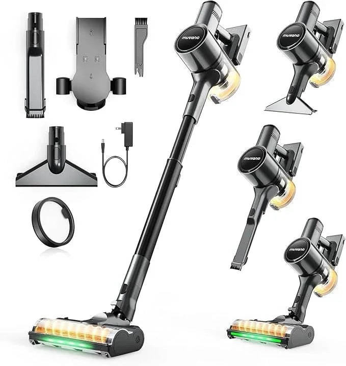 Cordless Vacuum Cleaners for Home, G26 Vacuum Cleaner, 45KPA Powerful Suction, Up to 60 Minutes, Tangle-Resistant, Rechargeable Stick Vac with Wall Mount for Pet Hair, Hardwood Floors - NeatNest