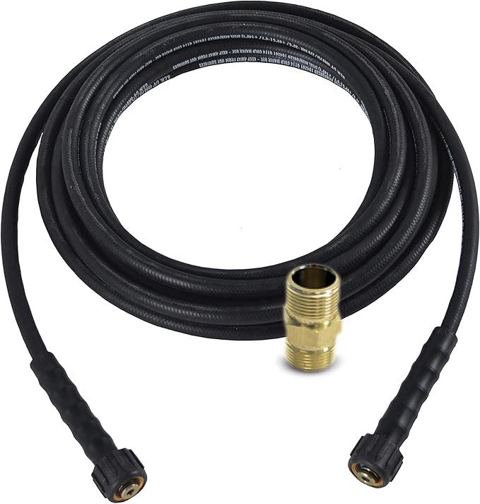 Simpson Cleaning 41182 Santoprene Series 4000 PSI Pressure Washer Hose, Cold Water Use, 1/4 Inch Inner Diameter, 25 Feet, Black - NeatNest