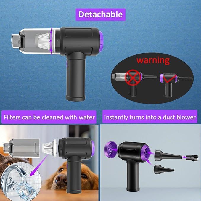14500 Pa Computer Vacuum Cleaner Mini & 110000RPM Compressed Air Duster for Keyboard Cleaning Cordless Canned Air Powerful Energy Efficient - NeatNest