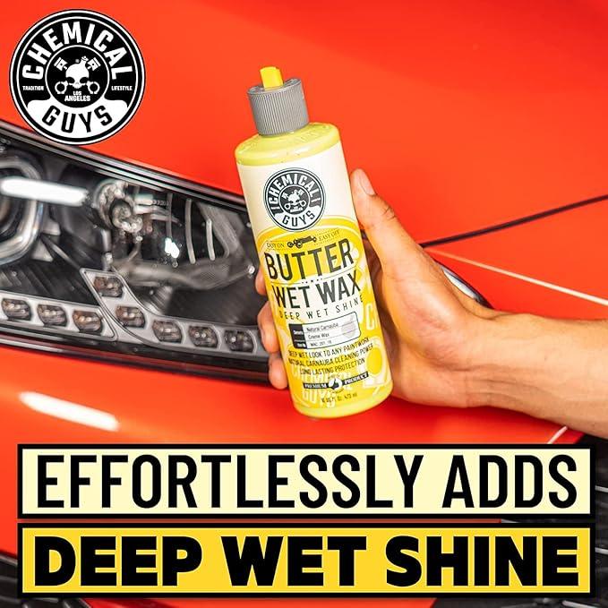 Chemical Guys Starter Car Care & Cleaning Kit, 7-Piece Detailing Car Wash Kit with 6 Premium 16 oz Care Chemicals and Accessories for Washing, Waxing, and Interior Cleaning - NeatNest