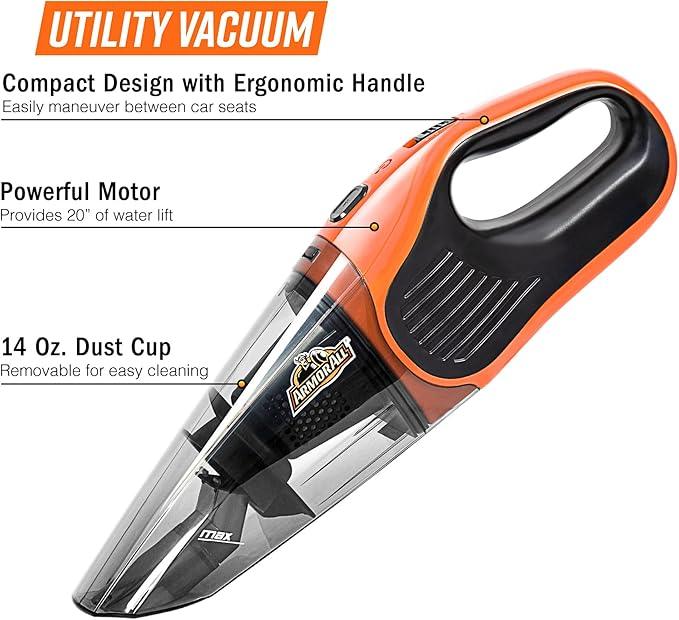 Armor All AA07V1 0902 Handheld Car Vac, Orange - NeatNest