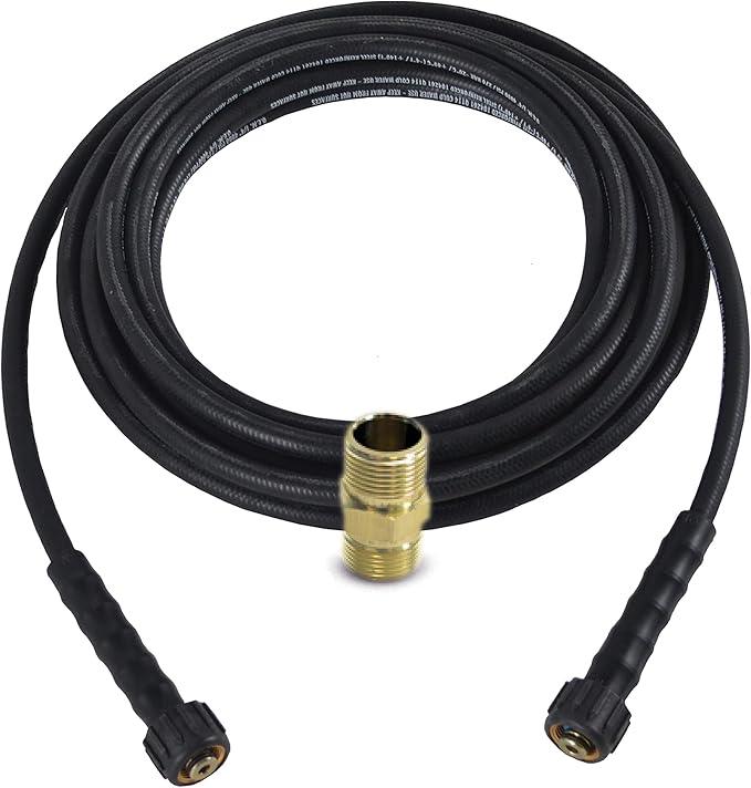 Simpson Cleaning 41182 Santoprene Series 4000 PSI Pressure Washer Hose, Cold Water Use, 1/4 Inch Inner Diameter, 25 Feet, Black - NeatNest