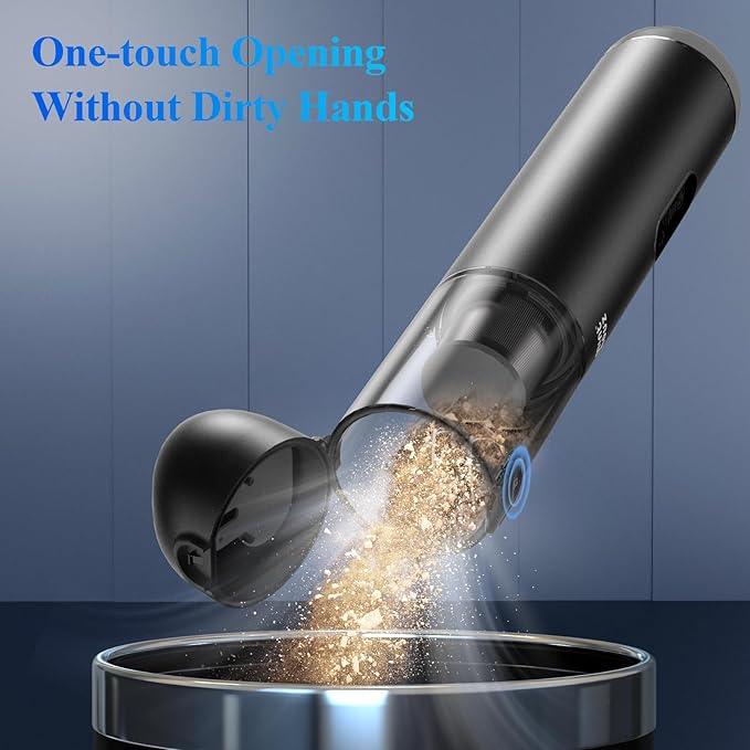 Minthouz Car Vacuum Portable Cordless - 20000PA High Power Handheld Vacuum with LED Display, 2.5H Fast Charging Up to 45 Mins of Runtime, Hand Vac Cordless Rechargeable for Car Home Corner Cabinet - NeatNest