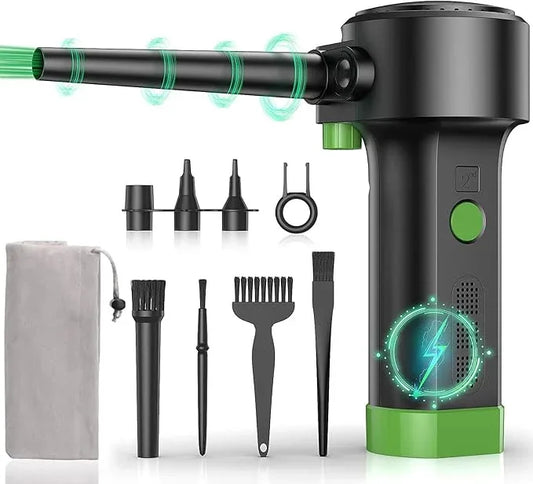 Electric Air Duster for Cleaning Computer - Portable 91000 RPM Cordless Air Blower with Rechargeable Battery - NeatNest