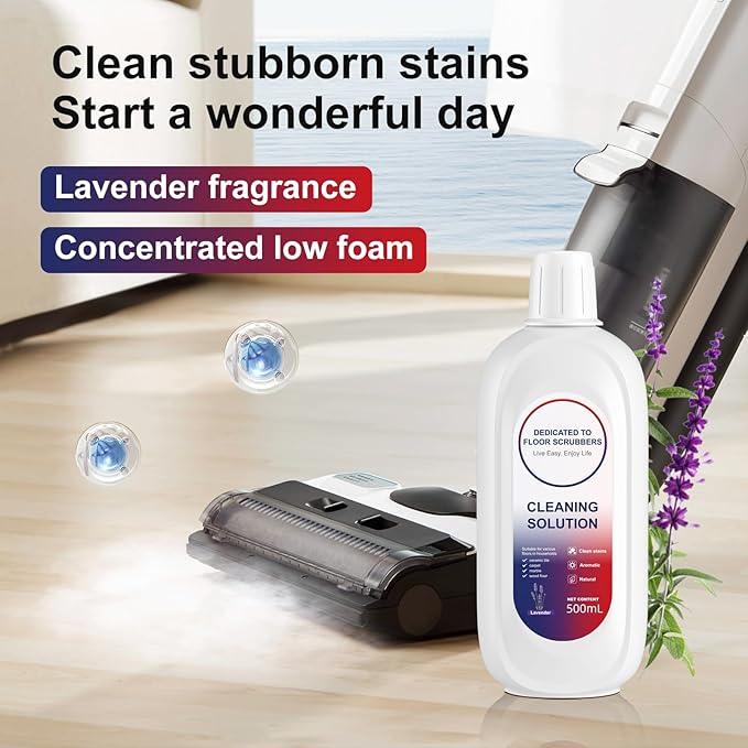 Floor Cleaning Solution Compatible With Tineco, Deep Cleans for Multiple Hard Floors, Suitable With All Robot Vacuums with Mopping and Cordless Wet/Dry Vacuum Mop Cleaner (New Lavender 2 Bottle) - NeatNest
