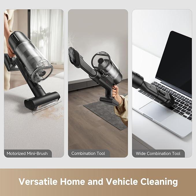 DREAME Cordless Stick Vacuum Cleaner Z30 Essential, 210AW Suction with Big Dust Cup, Up to 90 Mins, 99.99% Filtration Efficiency, HEPA H14 Filter, Dust Reveal Technology, Multi-Surface Vacuuming - NeatNest