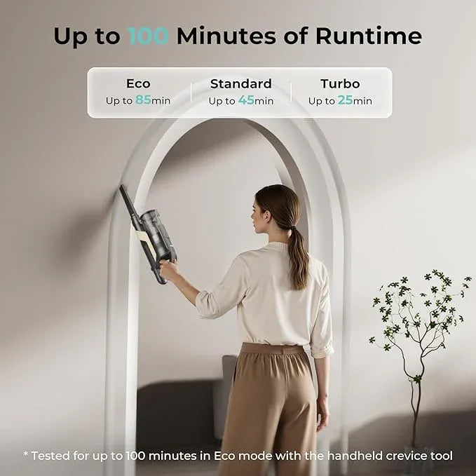 Candy Cordless Stick Vacuum, 650W/250AW Powerful Suction, 100min Runtime, Flexi-Fold Tube, Floor Direction Sensing, LED Headlights, Stick & Handheld Vacuum for Hard Floor, Carpet & Pet Hair, CVS60 - NeatNest