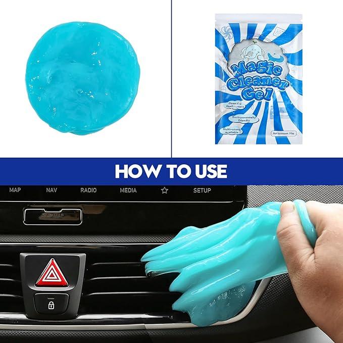 Qydipclin 23Pcs Car Detailing Kit, Car Detailing Brush Set, Car Wash Cleaning Kit, Car Detailing Brushes, Professional Car Care Kit for Interior Exterior Wheels, Blue - NeatNest