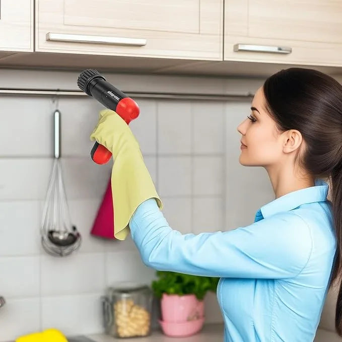 Shop-Vac Cordless Spin Scrubber, 2-Speed (180/240RPM) Electric Cleaning Brush with 5 Multi-Surface Heads, 2000mAh Battery, 60-Min Runtime, for Kitchen & Bathroom - NeatNest